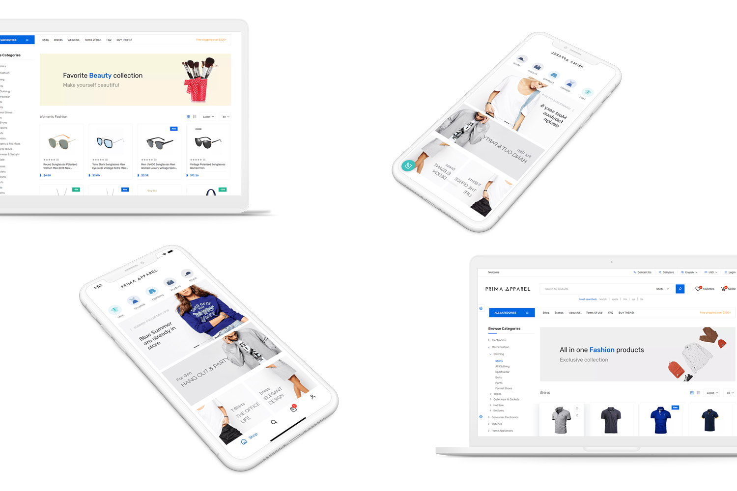 ecommerce screens