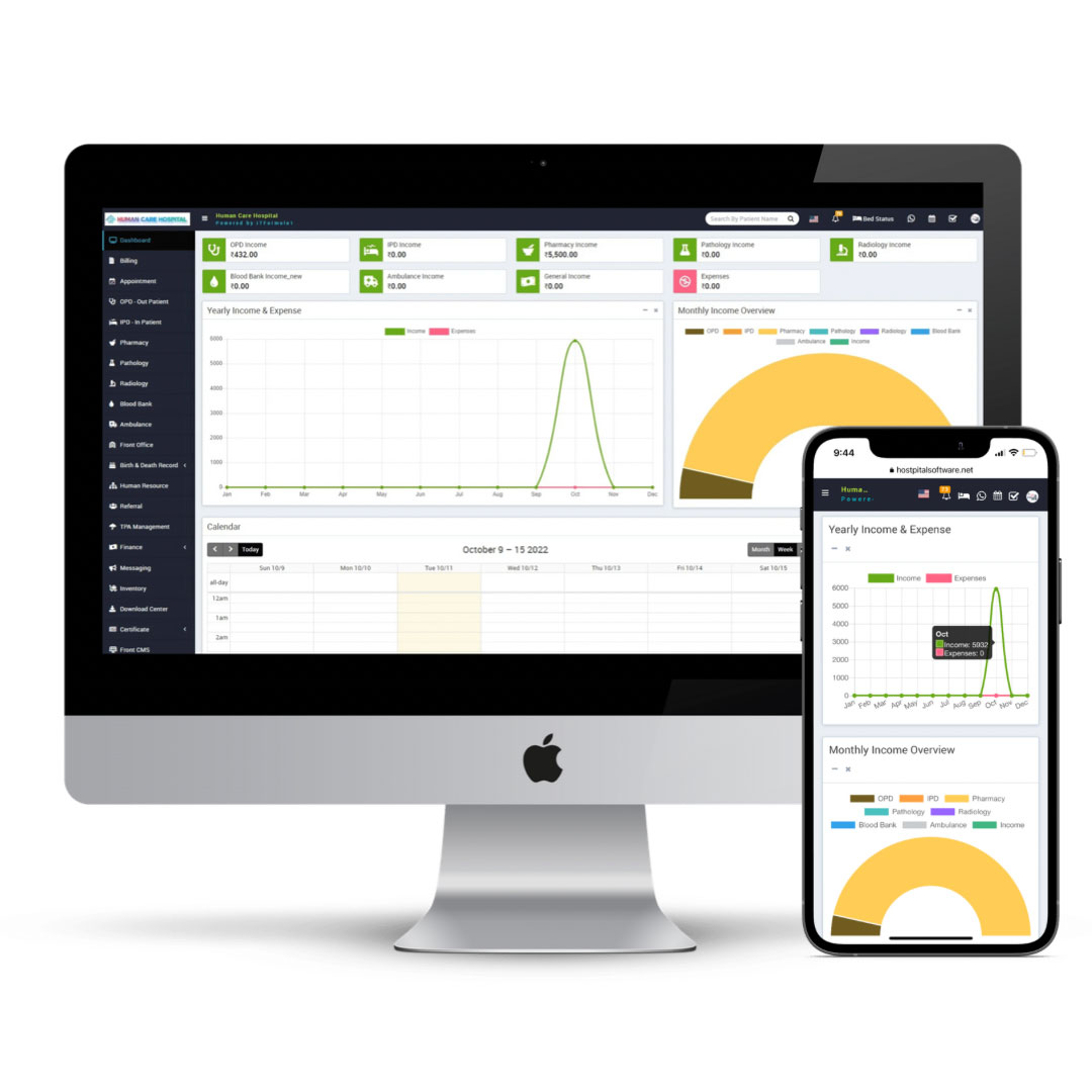 hospital software HIMS Hospital management system by itformula1